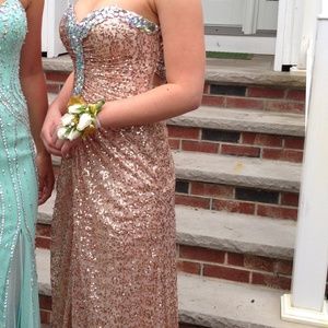 Gold Formal Dress
